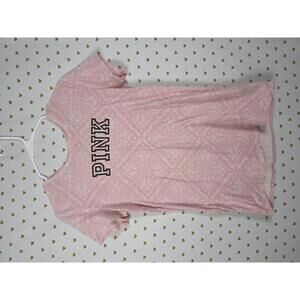 Victorias Secret PINK BANDANA PATTERN  logo tee shirt SMALL